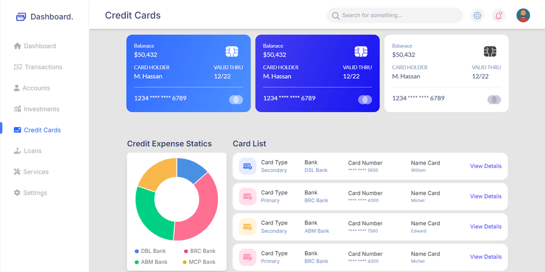 Bank Dashboard